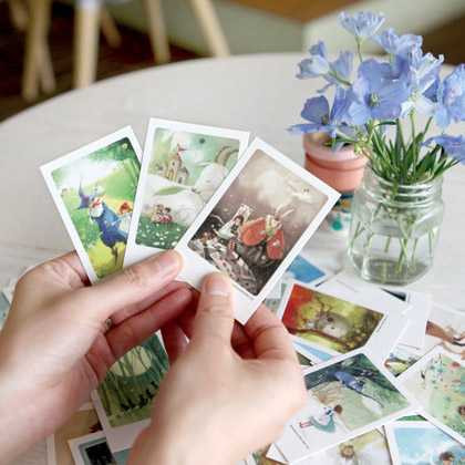 Indigo illust mini postcard kim min-ji classic 40 sheets