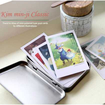 Indigo illust mini postcard kim min-ji classic 40 sheets