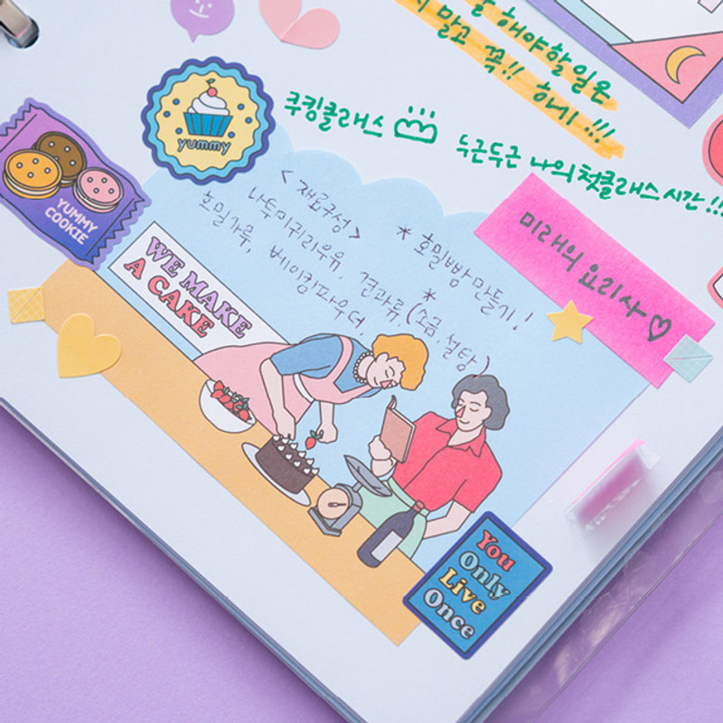 Usage example - Ardium Pop illustration colorful point paper deco sticker Usage example - Ardium Pop illustration colorful point paper deco sticker