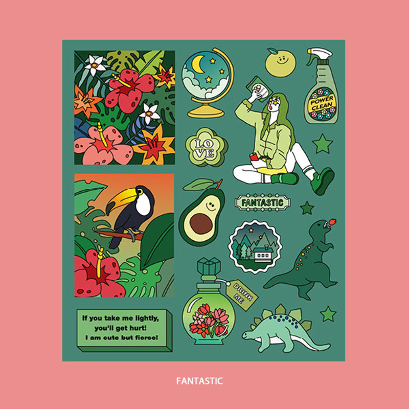 Fantastic - Ardium Pop illustration colorful point paper deco sticker Fantastic - Ardium Pop illustration colorful point paper deco sticker