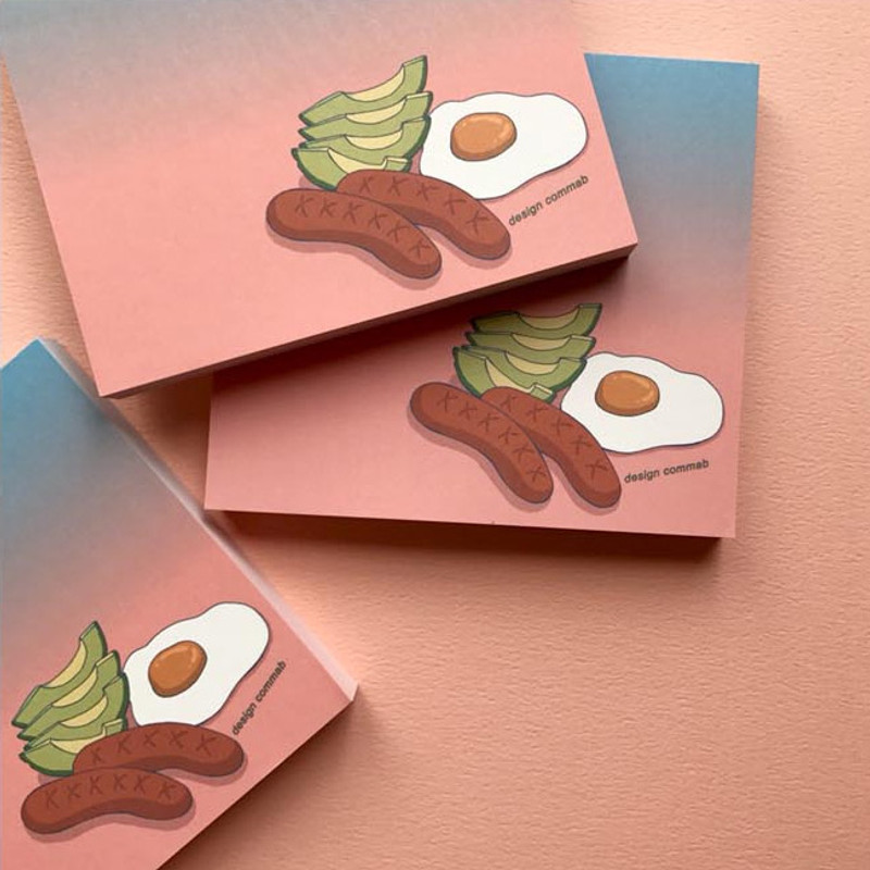 Memowang brunch illustration memo notepad 