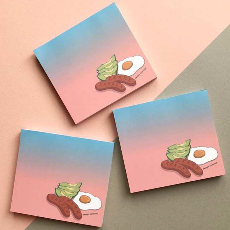 Memowang brunch illustration memo notepad 