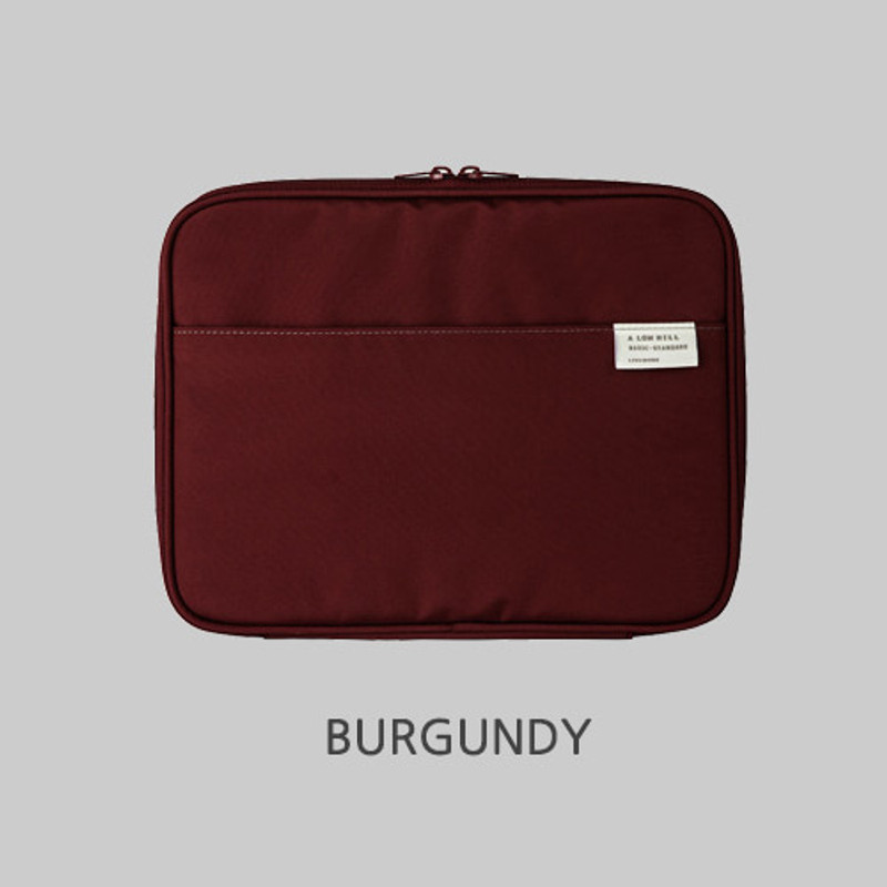 Burgundy - Livework A low hill basic pocket tablet iPad zip pouch ver5 Burgundy - Livework A low hill basic pocket tablet iPad zip pouch ver5