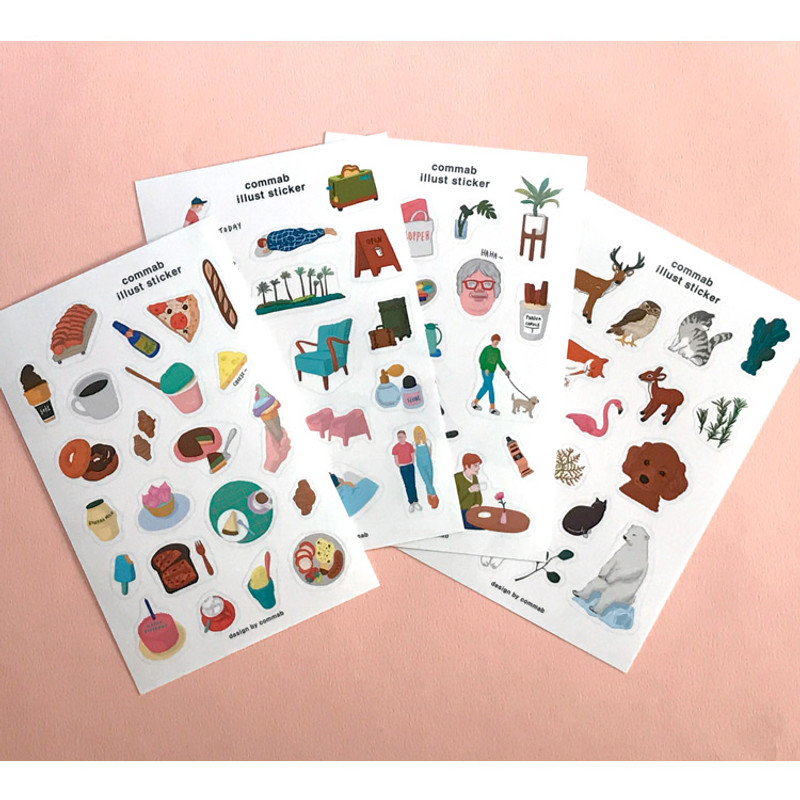 CommaB illustration transparent clear sticker  CommaB illustration transparent clear sticker