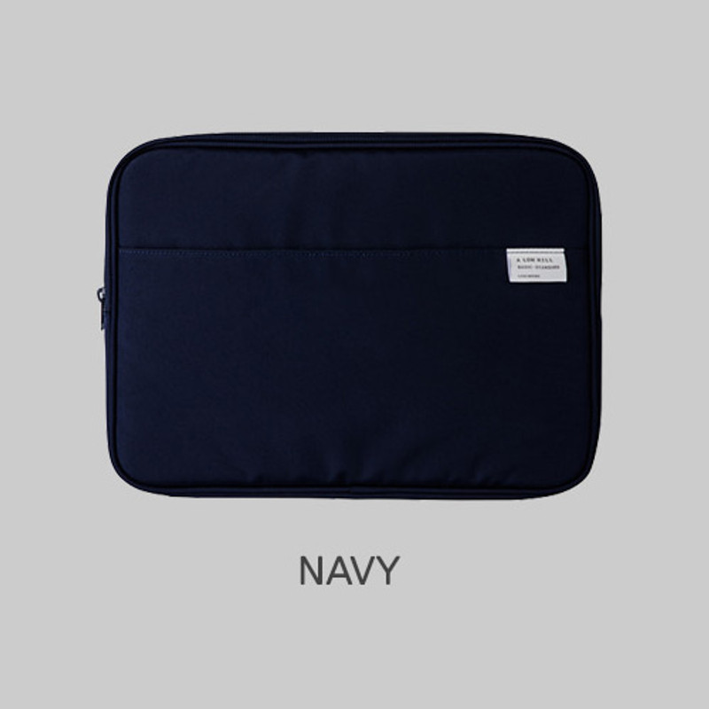 Navy - A low hill basic pocket 13" laptop pouch case ver5  Navy - A low hill basic pocket 13" laptop pouch case ver5