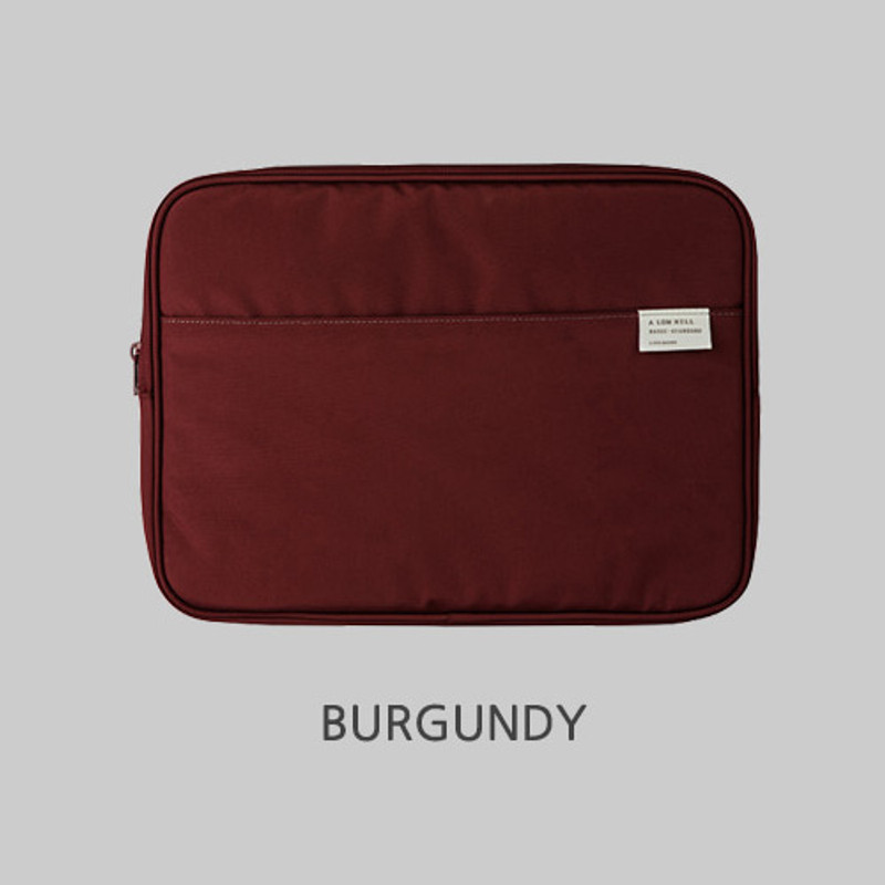 Burgundy - A low hill basic pocket 13" laptop pouch case ver5  Burgundy - A low hill basic pocket 13" laptop pouch case ver5