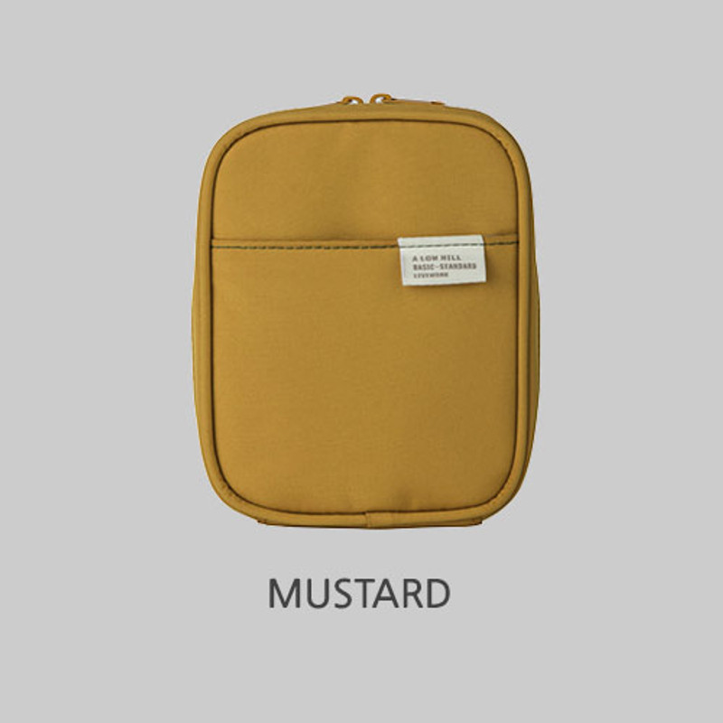 Mustard - Livework A low hill basic pocket cable zipper pouch case ver5 Mustard - Livework A low hill basic pocket cable zipper pouch case ver5