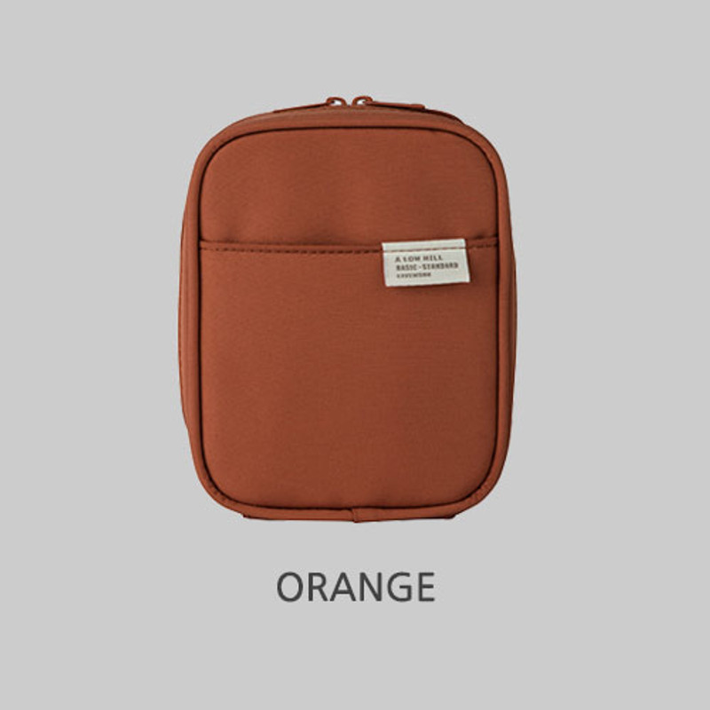 Orange - Livework A low hill basic pocket cable zipper pouch case ver5 Orange - Livework A low hill basic pocket cable zipper pouch case ver5