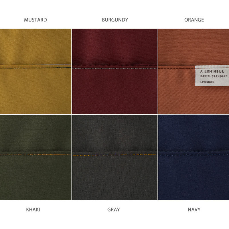 Color - A low hill basic pocket cable zipper pouch case ver5 Color - A low hill basic pocket cable zipper pouch case ver5