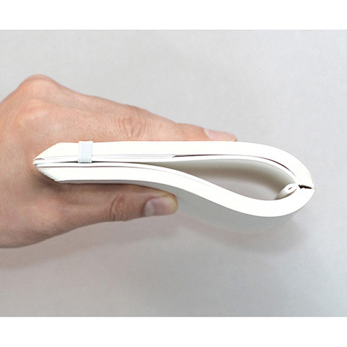 Open up to 360 degrees - designlab kki Creative navy PU cover dotted notebook