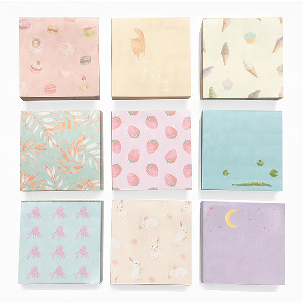 O-CHECK Vintage and cute illustration memo writing notepad