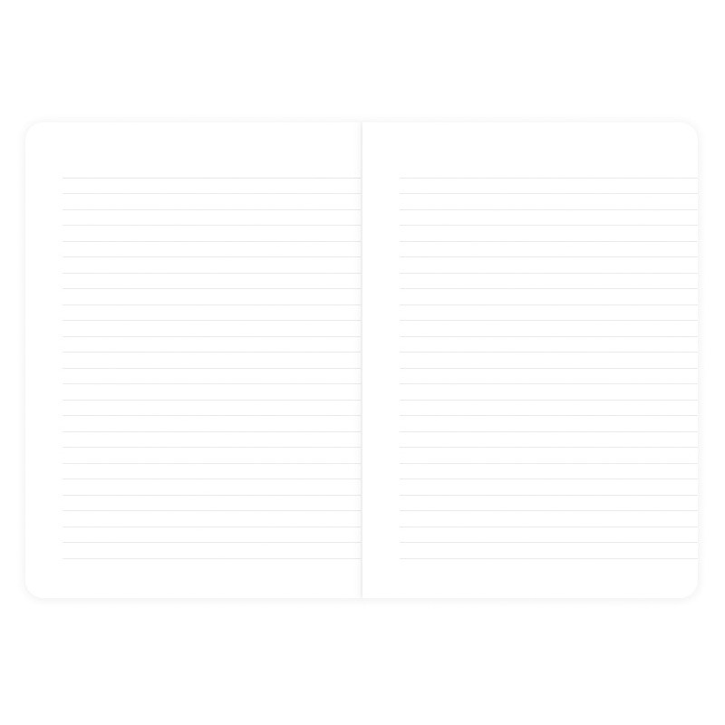 Simple B A5 lined soft cover notebook