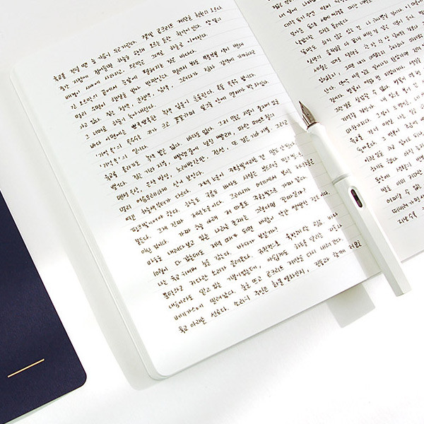 Example of use - Simple B A5 lined soft cover notebook