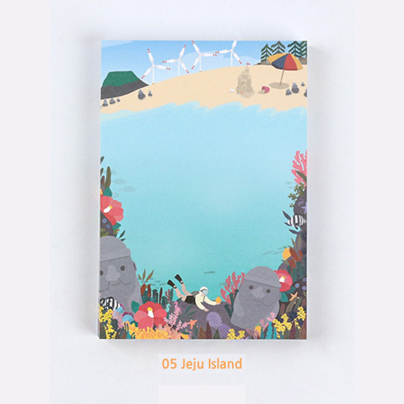 05 Jeju island - The Bon Bon Jour trois fois heureux memo notepad ver2