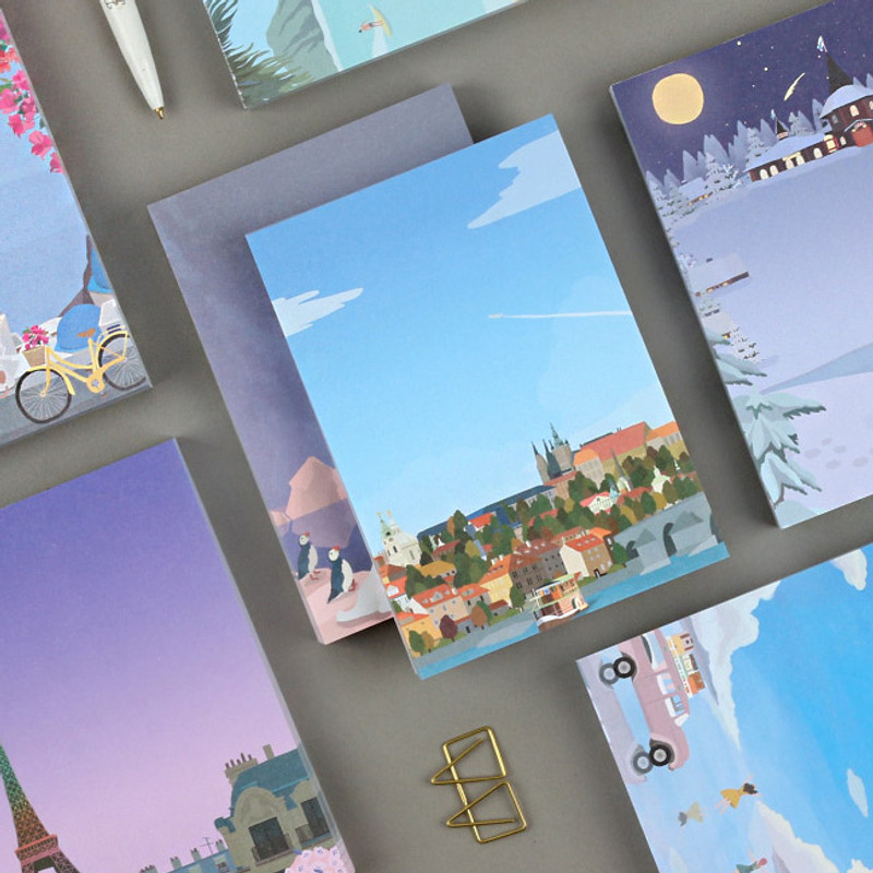 The Bon Bon Jour trois fois heureux memo notepad ver2