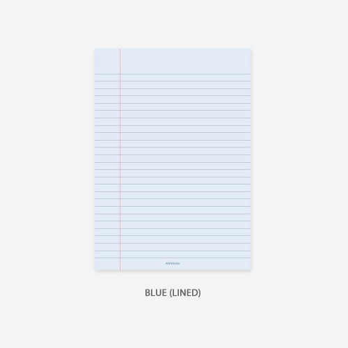 Lined - Blue - PAPERIAN Lifepad A5 size writing memo notepad