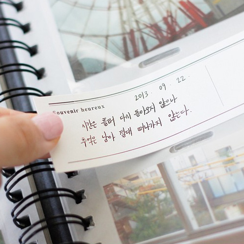 Memo paper - Album de photos 4X6 slip in pocket photo album