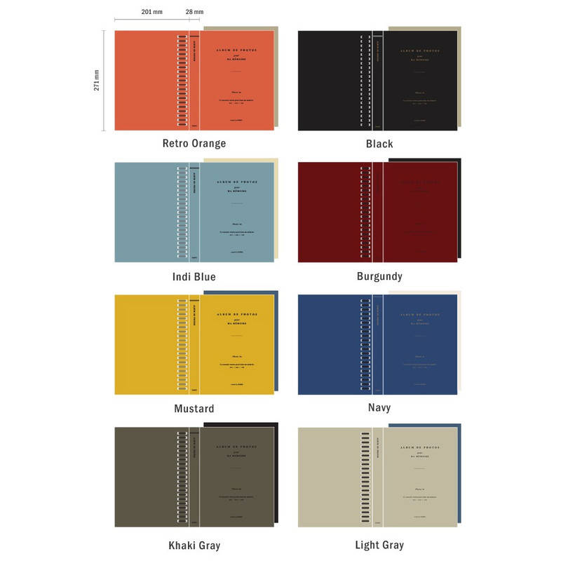 Colors of Album de photos 4X6 slip in pocket photo album