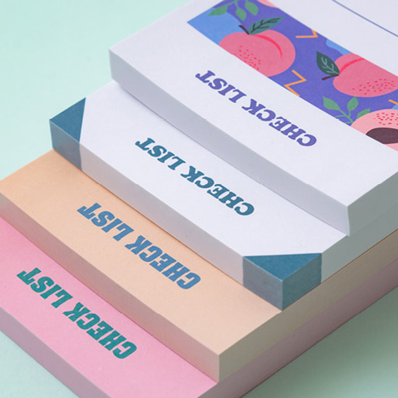 Ardium Fruit checklist to do list memo notepad Ardium Fruit checklist to do list memo notepad