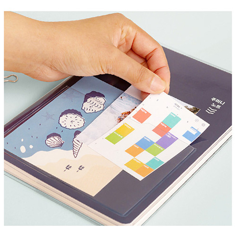 Example of use - Ardium Pocket large lined notebook with postcard