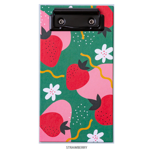 Strawberry - Ardium Fruit pattern notepad clipboard file folder