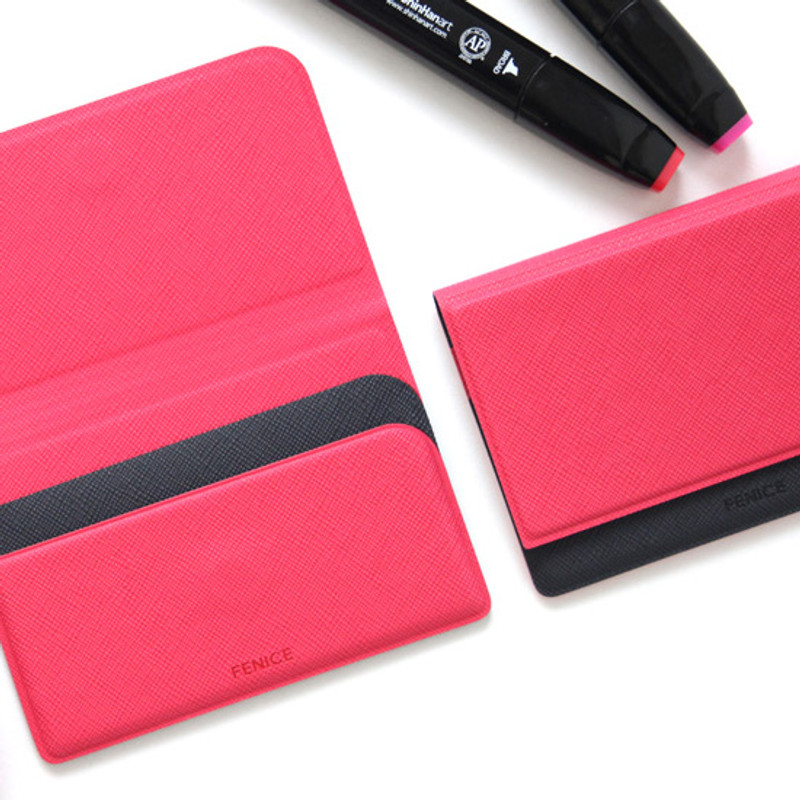 Example of use - Fenice Premium business PU cover card case pocket Example of use - Fenice Premium business PU cover card case pocket
