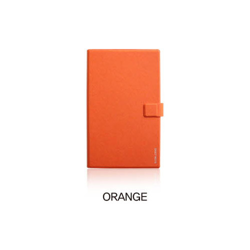 Orange - Fenice Premium business PU cover medium dotted notebook