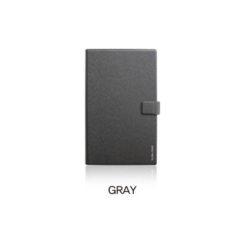 Gray - Fenice Premium business PU cover medium dotted notebook