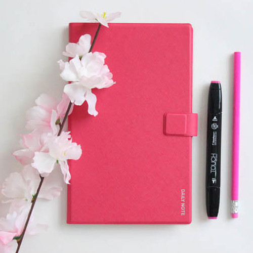 Example of use - Fenice Premium business PU cover medium dotted notebook