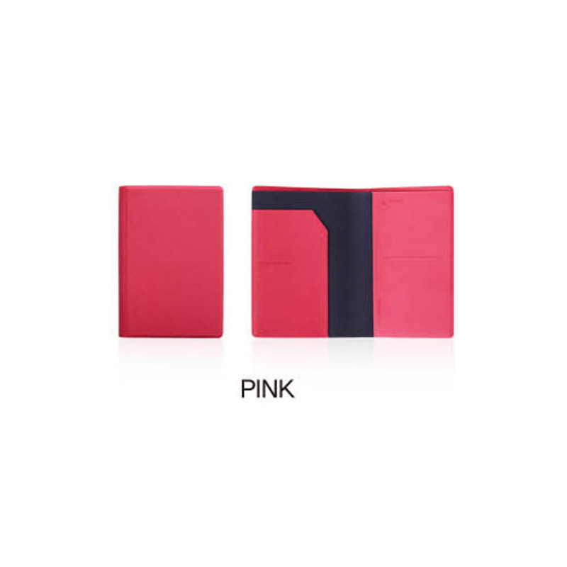 Pink - Fenice Premium PU RFID blocking small passport case holder wallet Pink - Fenice Premium PU RFID blocking small passport case holder wallet