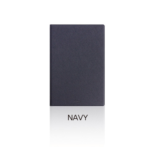 Navy - Fenice Premium PU business A5 size notepad holder organizer