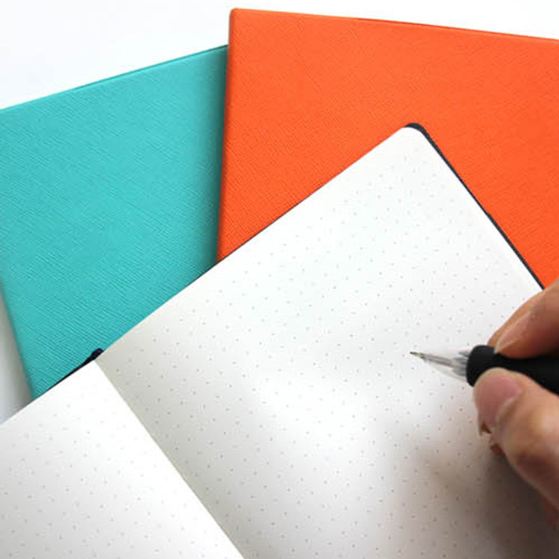 Example of use - Fenice Premium business PU soft cover small dotted notebook