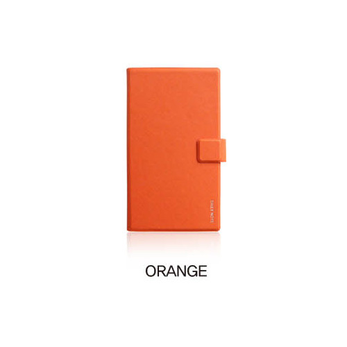 Orange - Fenice Premium business PU cover small dotted notebook