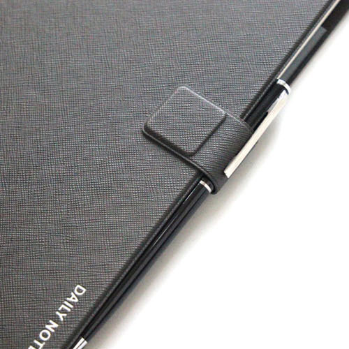 Magnetic closure - Fenice Premium business PU cover small dotted notebook