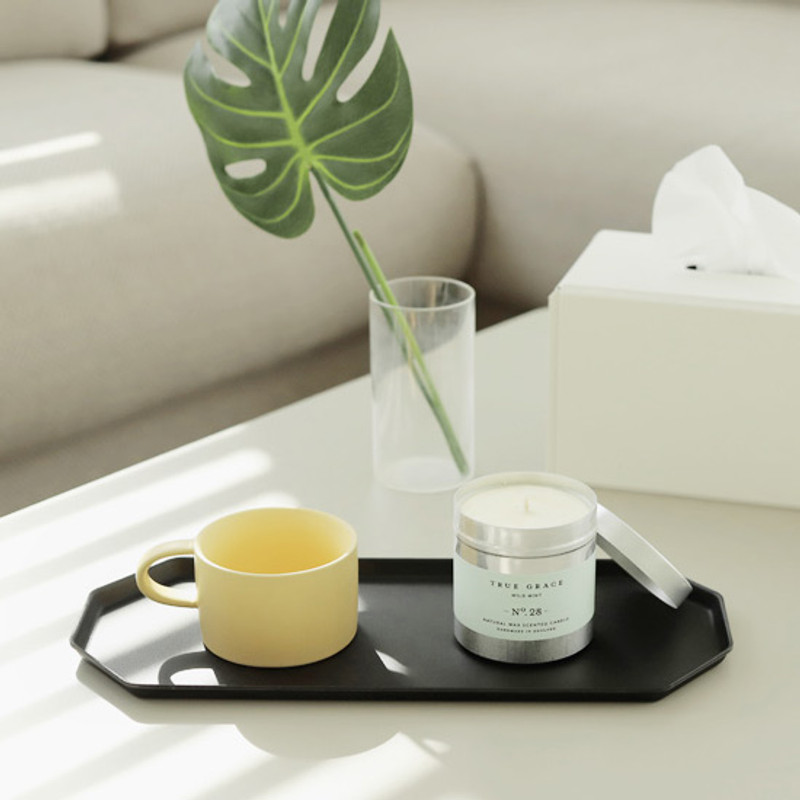 Example of use - Fenice Premium PU leather decorative serving octagon tray