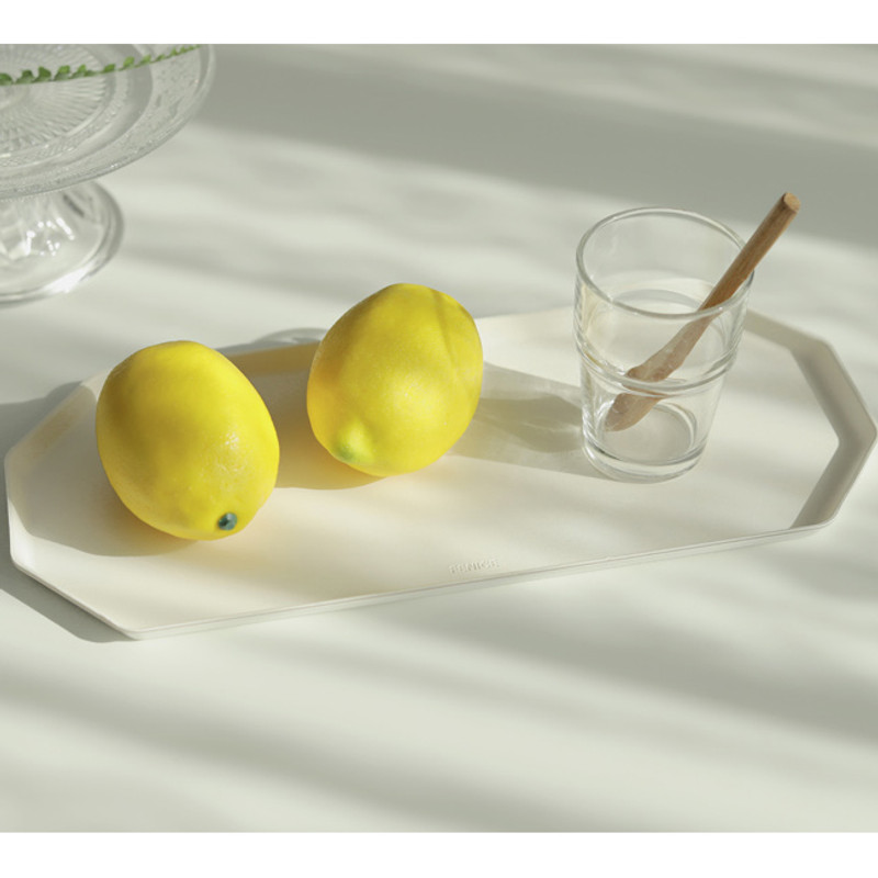 Example of use - Fenice Premium PU leather decorative serving octagon tray