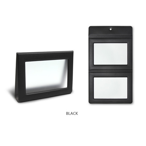 Black - Fenice Premium PU leather two ways magnetic picture frame
