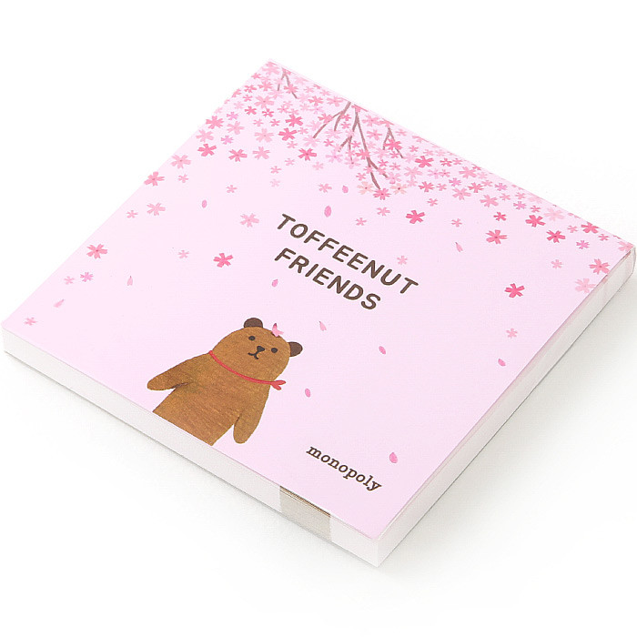 Monopoly Toffeenut sweet and warm illustration memo notepad