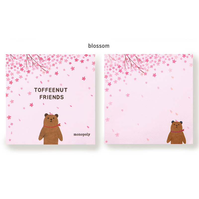 Blossom - Monopoly Toffeenut sweet and warm illustration memo notepad