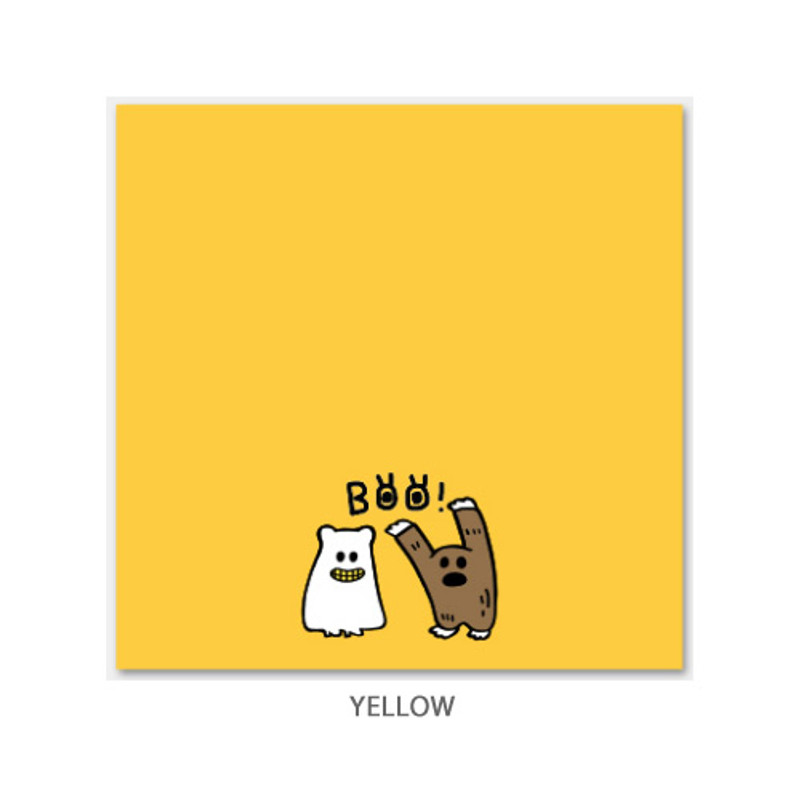  Yellow - Gunmangzeung Ghost pop memo writing notepad