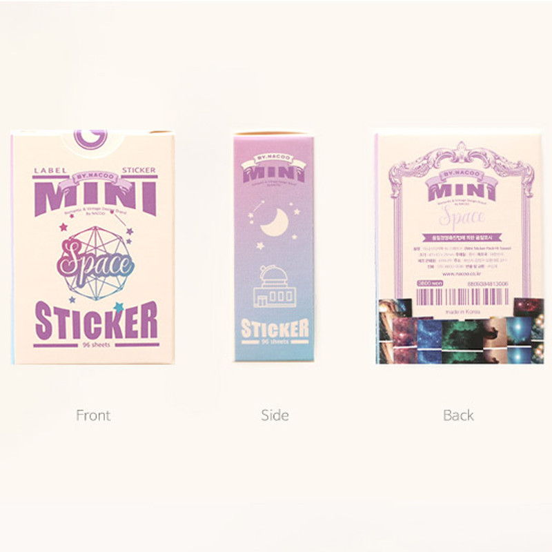 Package - NACOO Space small label sticker pack