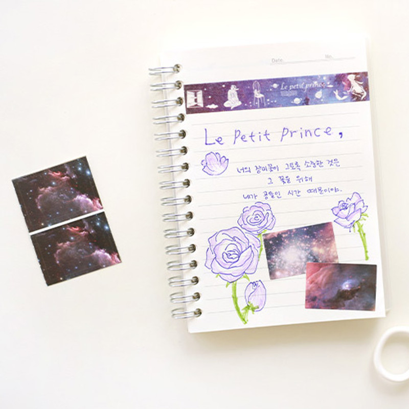 Usage example of NACOO Space Mini Label Sticker Pack