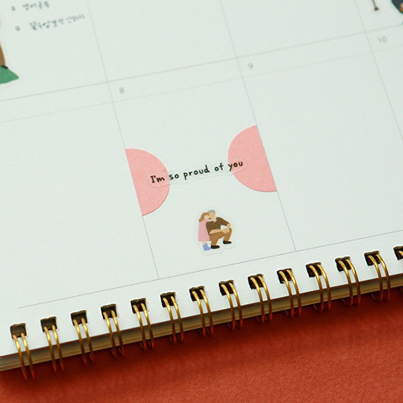 Example of use - Dailylike Color 22mm circle deco sticker 4 sheets Example of use - Dailylike Color 22mm circle deco sticker 4 sheets