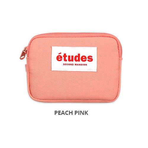 Peach pink - Second Mansion Etudes zipper card case wallet ver2