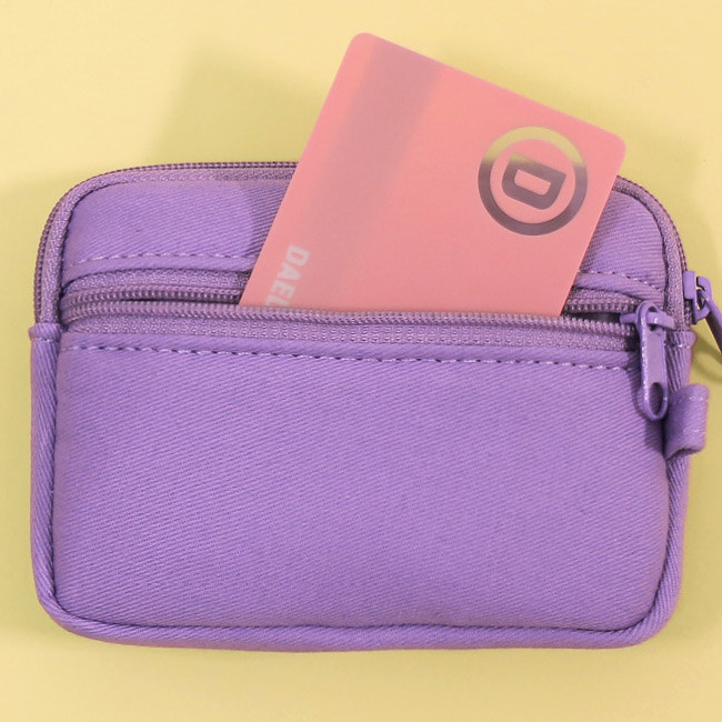 Back zipper pocket - Second Mansion Etudes zipper card case wallet ver2