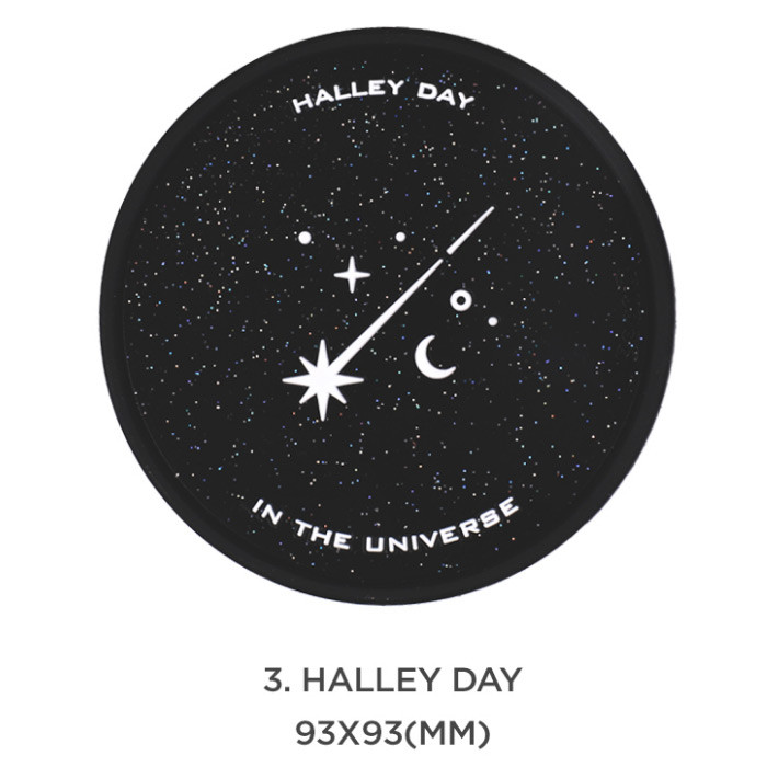 Halley day- After The Rain 90s coolkids party PVC twinkle drink coaster