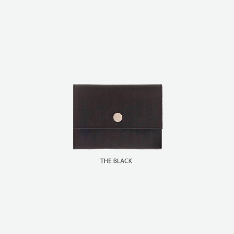 The black - Byfulldesign Oxford palm small pouch card wallet