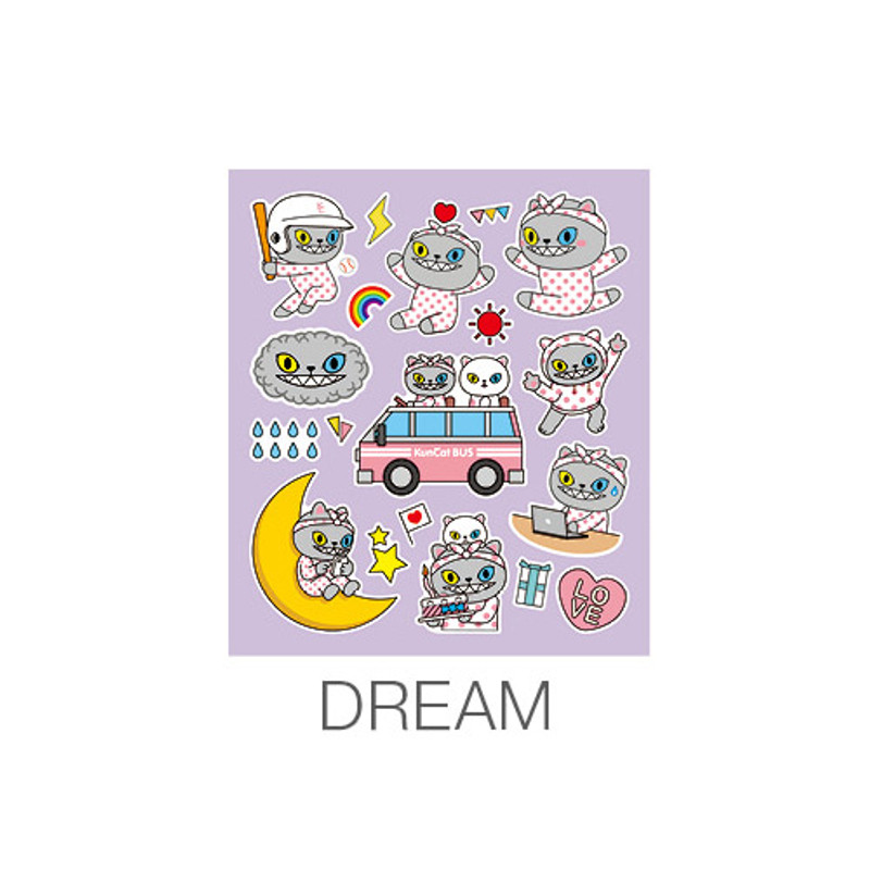 Dream - Ardium Kuncat paper point deco sticker Dream - Ardium Kuncat paper point deco sticker