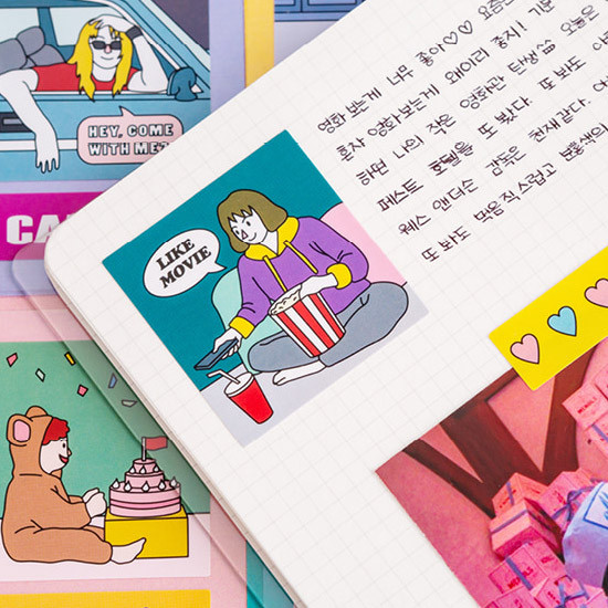 Example of use - Ardium Square paper point deco sticker