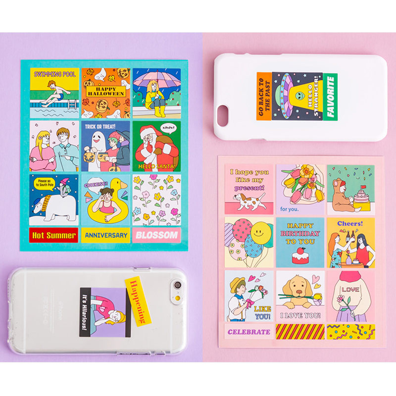 Example of use - Ardium Square paper point deco sticker